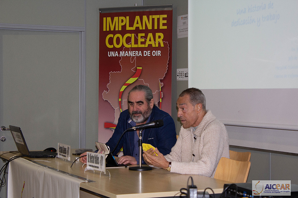 Presidente de AICE-Aragón y Dr. Vallés