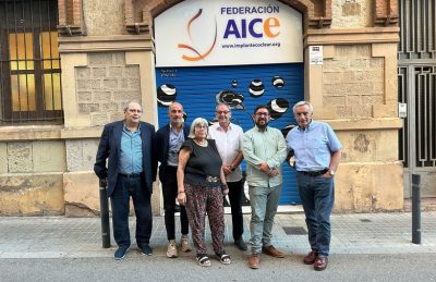 De izquierda a derecha: Joan Zamora, Jesús Celada, Mª Teresa Amat, Eduard Marroig, Javier Granero y Chema Aina.