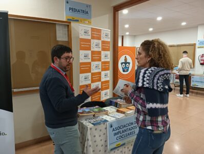 Cristina Hernández Amo, de SADAP con Javier Granero