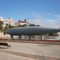 Fuente réplica del Submarino Isaac Peral (Cartegena)